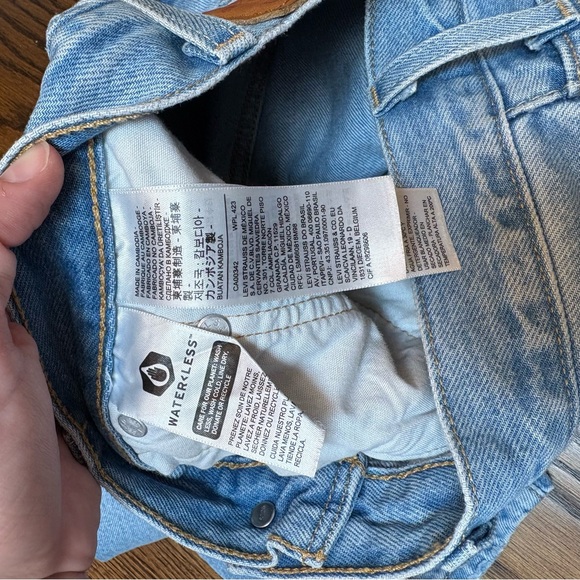 Levi's 501 Skinny Jeans Women Blue High Rise Distressed Size 29x28 - Picture 8 of 12